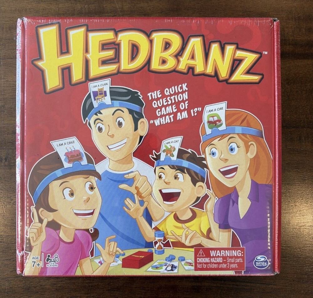 Headbandz Board Game Guessing Game 100% Complete Headbands 7+ 2-6 Players New!!!
